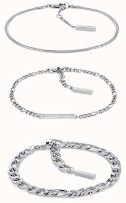 Calvin Klein Ladies | Set of 3 | Stainless Steel | Bracelets 35700003