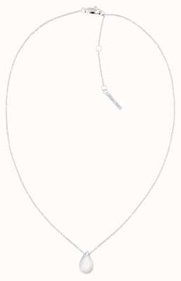 Calvin Klein Ladies Silver Tone Pendant Necklace 35000083