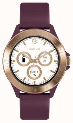 Harry Lime Purple Silicone Strap Rose Gold Aluminium Smartwatch HA07-2016