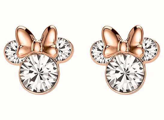 Disney Rose Gold Toned Minnie Mouse Crystal Stud Earrings E905104PRWL