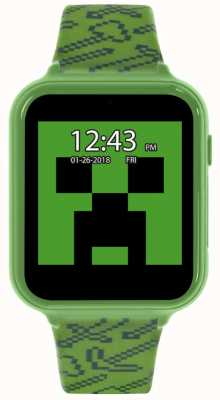 Minecraft Green Silicone Strap Interactive Watch MIN4045ARG