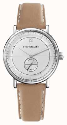 Herbelin Men's Inspiration | Silver Dial | Brown Leather Strap 18247AP12