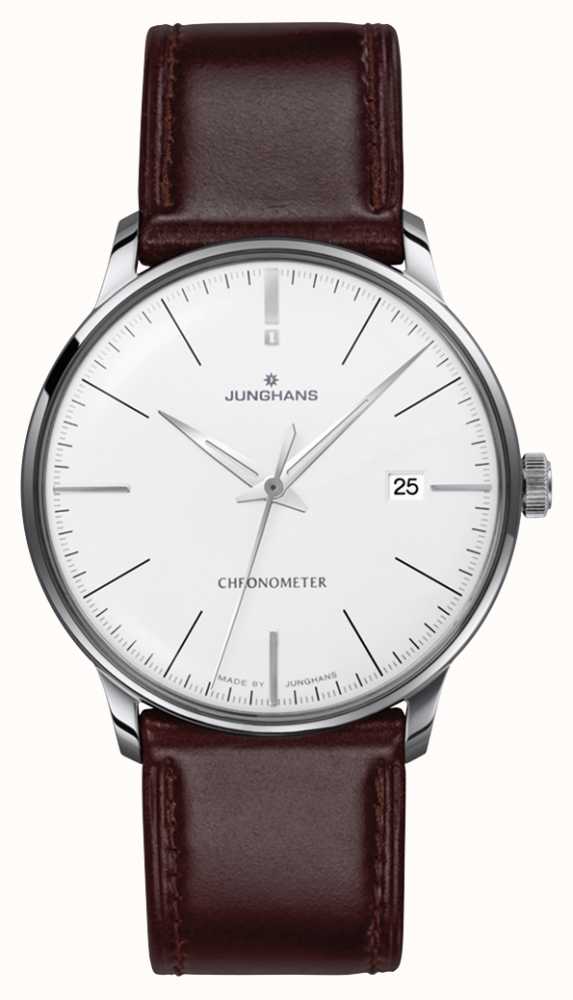 Junghans Men s Meister Chronometer Brown Leather Strap Sapphire 27