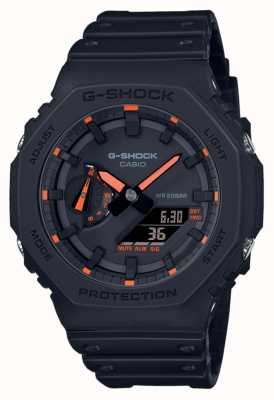 Casio G-Shock 2100 Utility Black Series Orange Detailing GA-2100-1A4ER