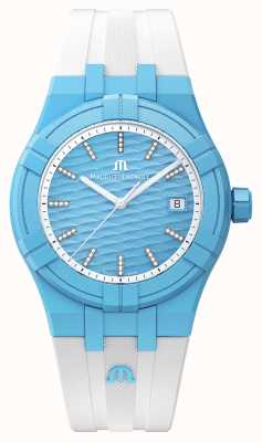 Maurice Lacroix Aikon Quartz #TIDE Upcycled-Plastic White/Light Blue AI2008-AAAA1-3A0-0
