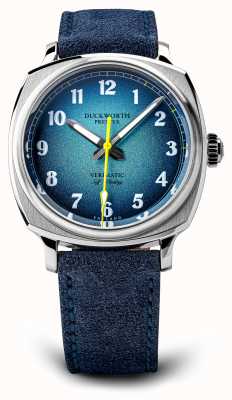 Duckworth Prestex Verimatic | automatic | Blue Dial | Blue Suede Strap D891-03-M
