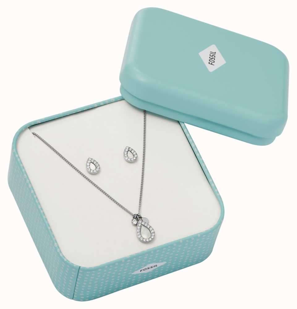 The Jewellery Pak Blue Color Necklace Earring Set Gift Box Luxury Soft  India | Ubuy
