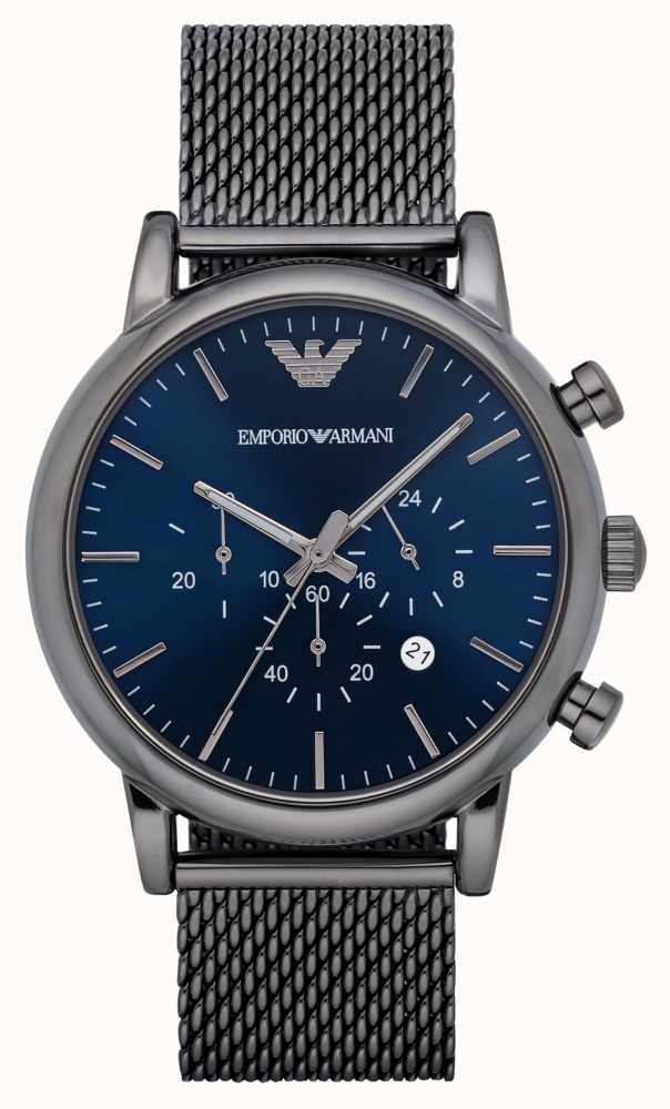 emporio armani chronograph gunmetal