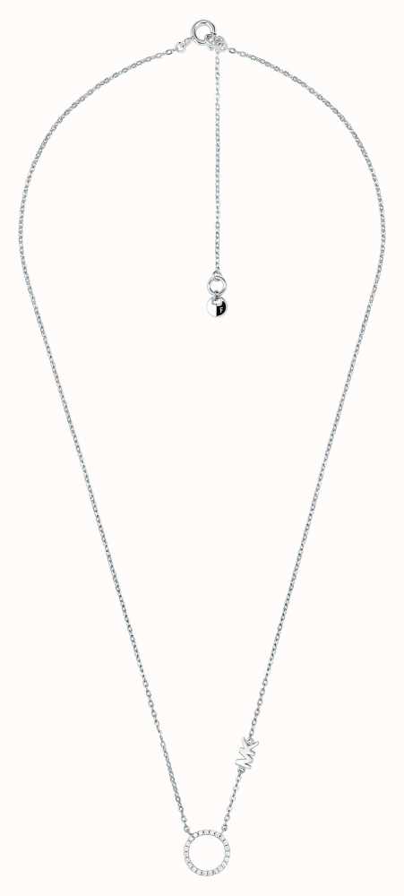 Michael Kors Crystal Set MK Sterling Silver Necklace MKC1458AN040