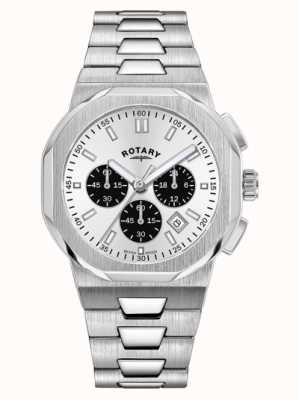 Rotary Men's Regent | Silver Chronograph Dial | Stainless Steel Bracelet GB05450/59