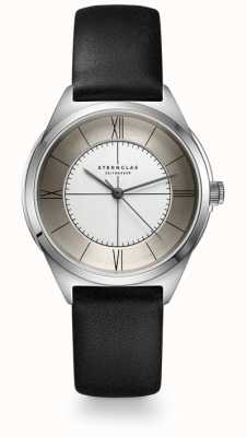 STERNGLAS Women's Liah | Champagne Dial | Black Leather Strap S01-LI10-KL05
