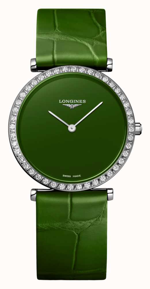 LONGINES La Grande Classique De Longines Green Dial Diamond Bezel