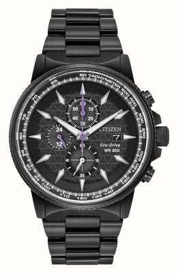 Citizen Marvel Black Panther Eco-Drive Black PVD Watch CA0297-52W
