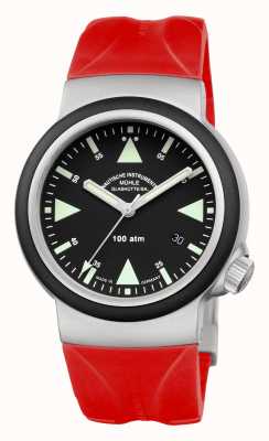 Muhle Glashutte S.A.R. Rescue-Timer Red Rubber Band Black Dial M1-41-03-KB-VIII