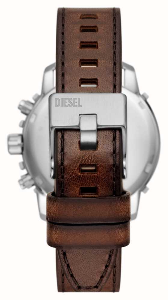 Class Brown DZ4604 Griffed Diesel First Leather HKG Dial - Watch Strap Watches™ Blue