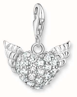 Thomas Sabo Sterling Silver | Stone Set | Heart with wings | Charm 0626-051-14