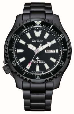 Citizen Men's Automatic Black IP Stainless Steel Watch NY0135-80E