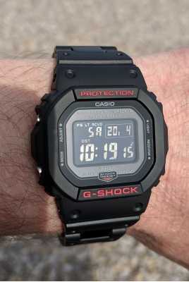 Casio Mens G Shock Heritage Black Resin Strap Digital Gw B5600hr 1er First Class Watches Hkg